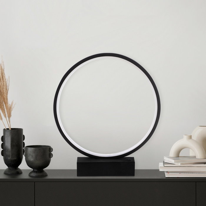 Opviq Lámpara de mesa Halka negra